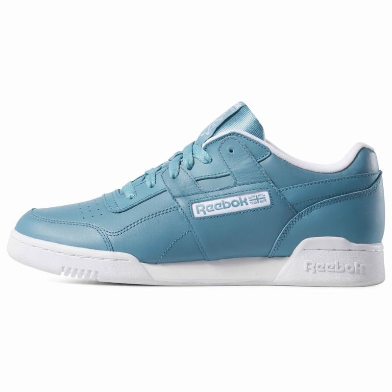 Reebok Workout Plus Tenisky Panske - Modre/Biele LU6689IX